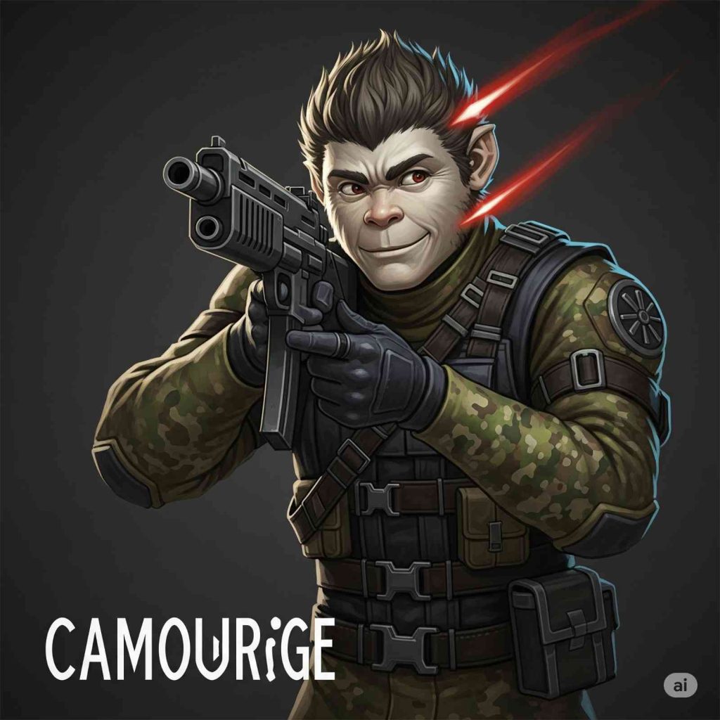 Wukong using Camouflage skill during a gunfight