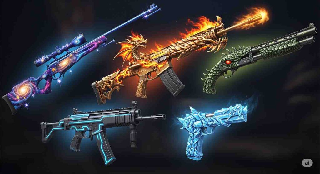Top legendary gun skins in Free Fire that players should know for power and rarity
