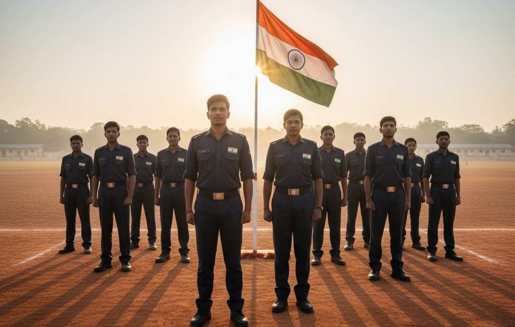 Male recruits on ground SSC GD Constable 2026