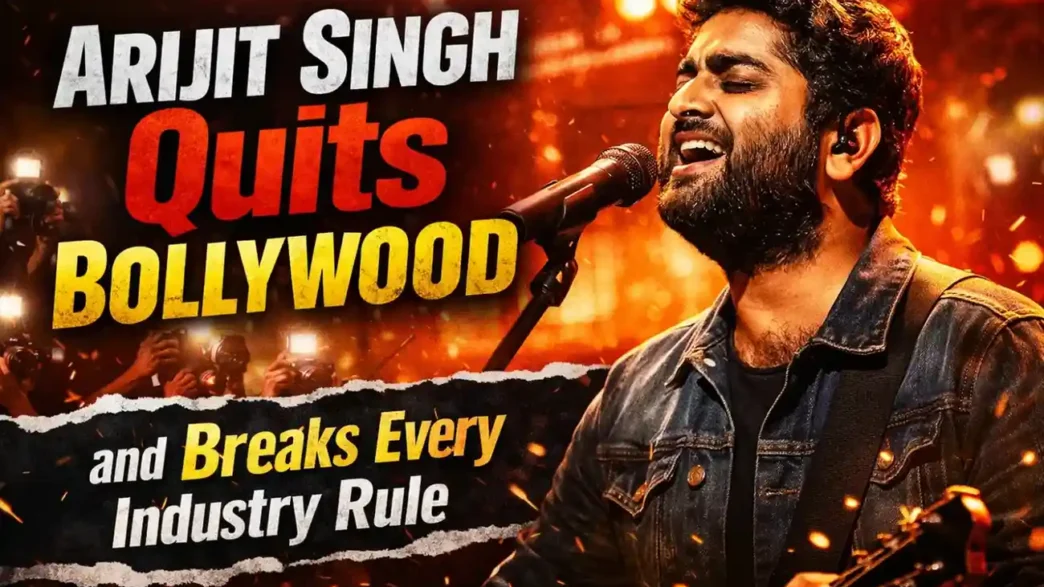 Arijit Singh Quits Bollywood – featured image highlighting the singer breaking industry rules and moving away from mainstream Bollywood music.