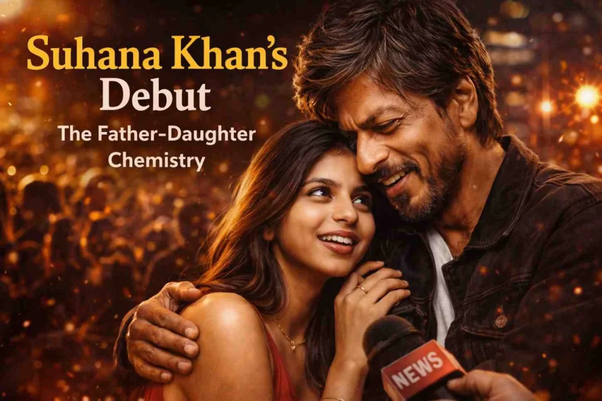 Suhana Khan's debut and the father-daughter chemistry beautifully highlighted as Shah Rukh Khan shares a warm and emotional moment with his daughter.