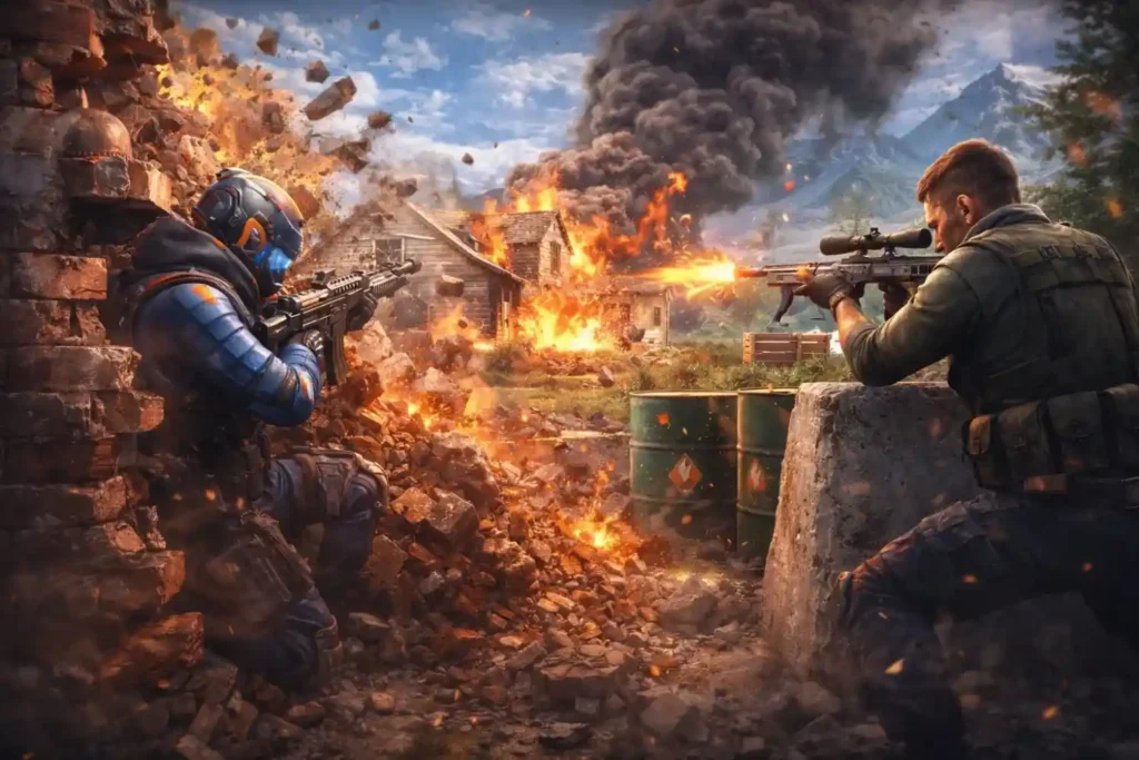 Free Fire Features List 2026 destructible environments and tactical cover