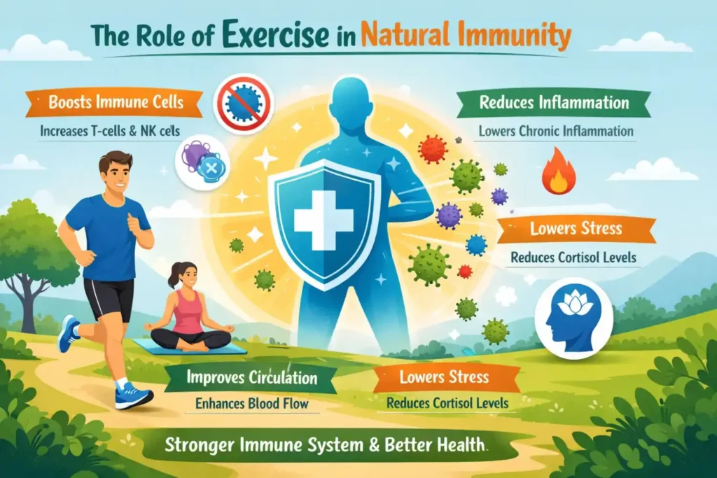 The Role of Exercise in Natural Immunity – exercise boosting natural immunity