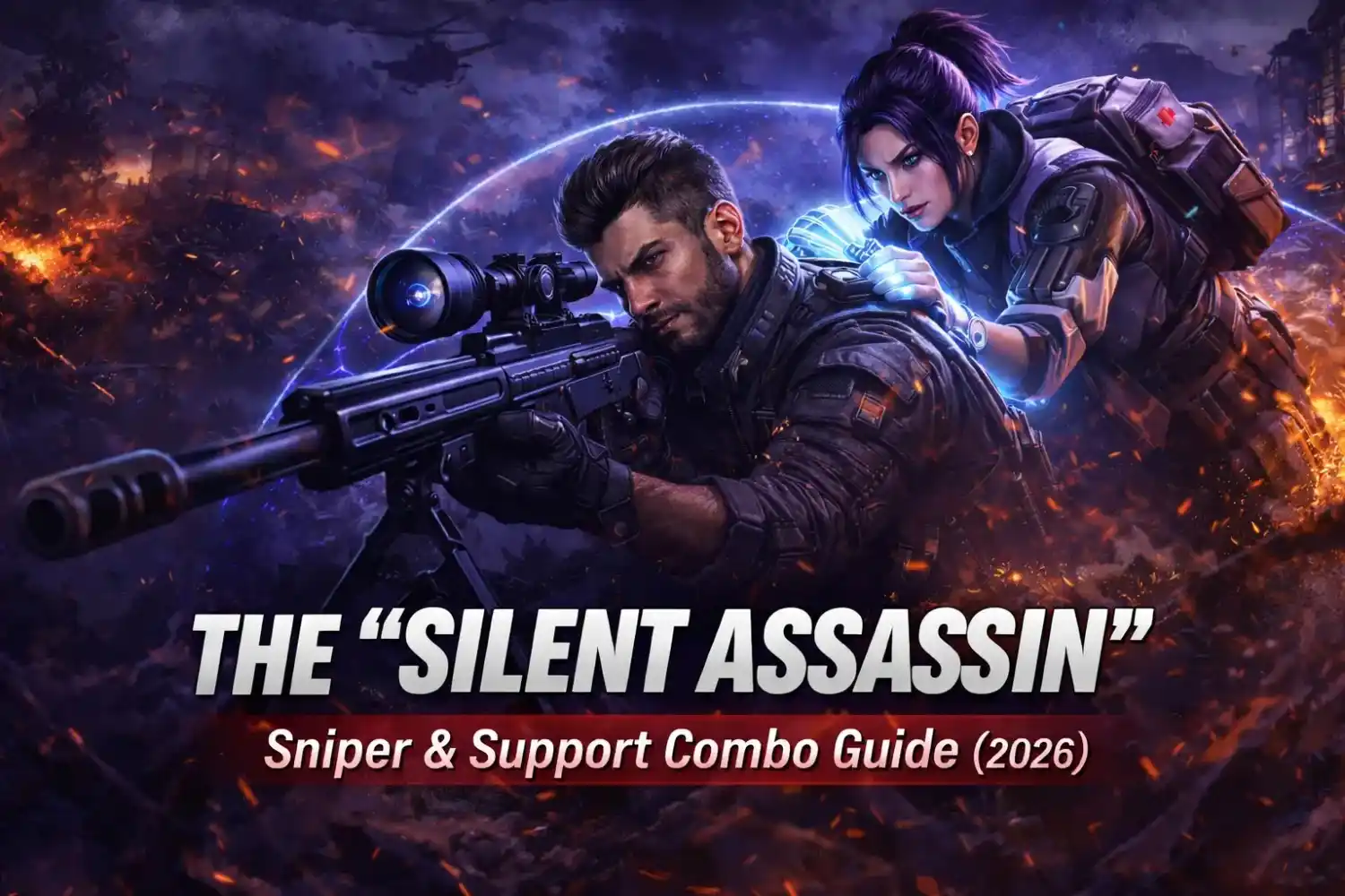 Silent Assassin sniper support combo in Best Character Combination in Free Fire Ranked Mode